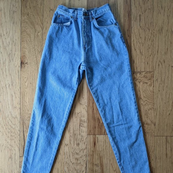 Vintage High Rise Mom Jeans Made in U.S.A. Modern Essentials Jeans Blue 24 0 00 - Picture 1 of 13